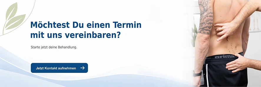 Termin für justieren von Dysbalancen vereinbaren CTA JVD