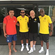 Bayern Torjäger Giovanne Elber, BVB Legende Amoroso und Felipe Santana Giovanne Elber, Amoroso und Felipe Santana