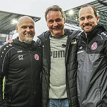 mit Ruhrgebietslegende Peter Neururer und RWE Doc Martin Mosen Ruhrgebiet Legende Peter Neururer