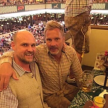 Mit Bayern Legende Thorsten Fink auf der Wiesn. Thorsten Fink