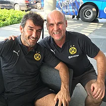 mit BVB Kopfballungeheuer Kalle "Air" Riedle Kalle Riedle