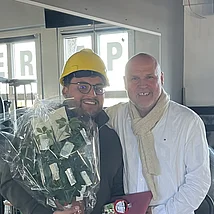 Verabschiedung des fleißigen Mitarbeiters Adrian Mitarbeiter des Jahres